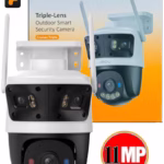 IMOU Cruiser Triple Wi-Fi Camera Tri-Lens 360° AI PT Camera